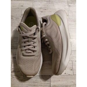Women's Lululemon Beyondfeel Running Shoes Mojave Tan/Bone/Lichen Lime Sz 5.5